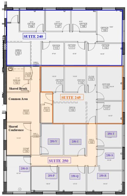 Suite 240 250 floorplan